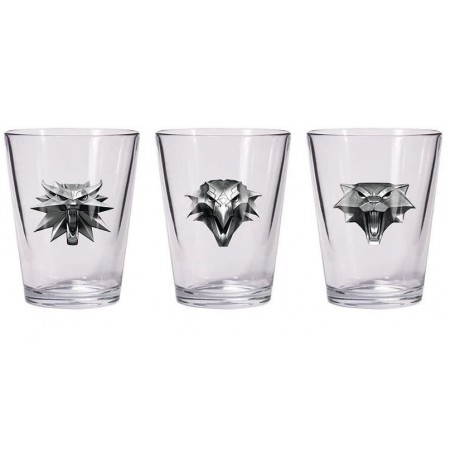 The Witcher 3 Wild Hunt Glass Set Emblems Glasses