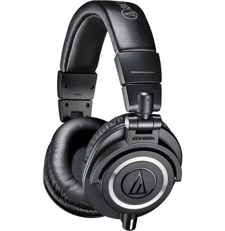 Audio Technica ATH-M50X wired headphones (Black) 3.5mm / 4.4mm