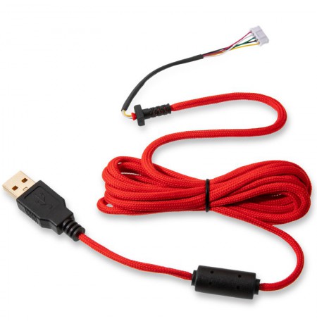 Glorious PC Gaming Race Ascended Cable V2 - CRIMSON RED