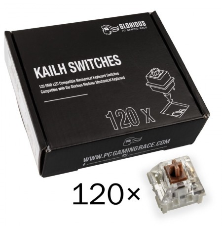 Glorious PC Gaming Race Kailh Speed Bronze switchai | Clicky (120 vnt)