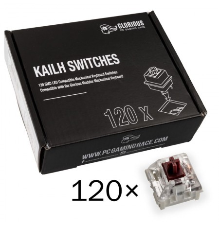 Glorious PC Gaming Race Kailh Speed Copper switchai | Linear & Silent (120 vnt)