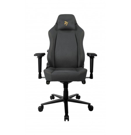 Arozzi PRIMO WOVEN FABRIC juodos/auksinės spalvos ergonominė kėdė