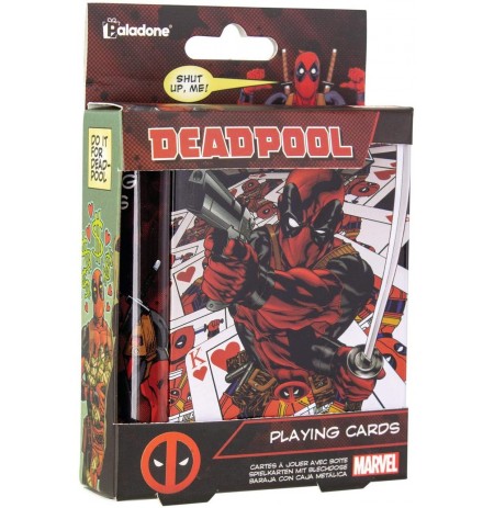 Marvel Deadpool kortos metalinėje dėžutėje 