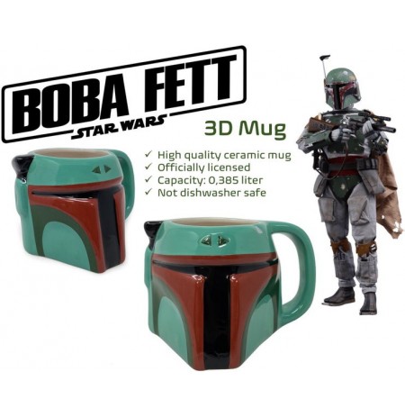 Star Wars Boba Fett 3D Sculpted Mug