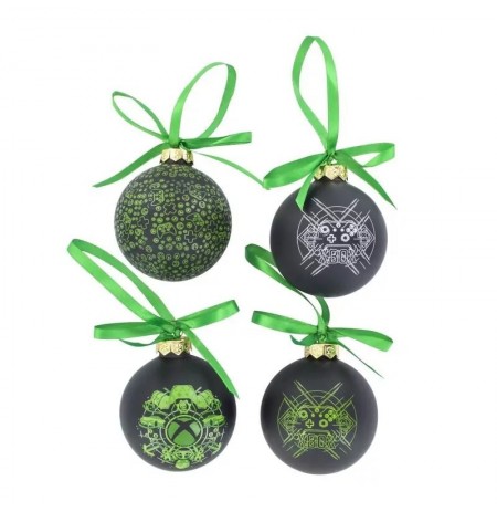 Xbox Glass Ball Christmas Ornaments Set of 4 