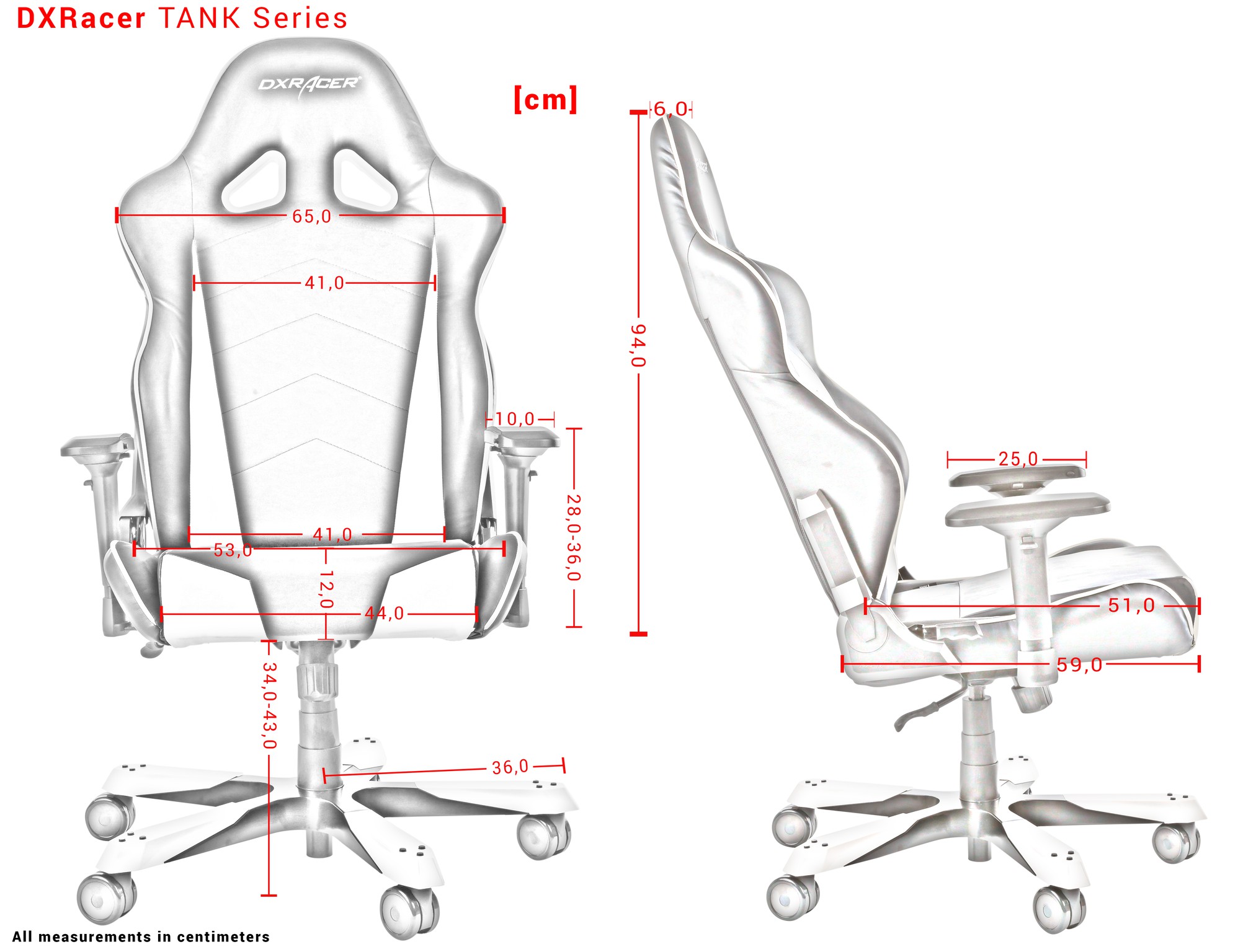 DXRACER TANK SERIES T29-NR RED GAMING CHAIR