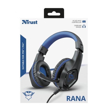 TRUST GXT 404B Rana blue wired headset | PS4/PS5