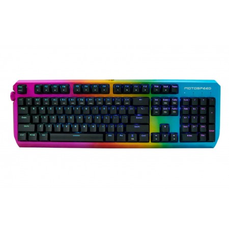 MOTOSPEED CK80 PRO mechanical keyboard with RGB (US, SILVER Switches, Clicky)