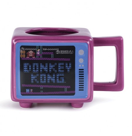 Donkey Kong (It’s On Like) Retro TV spalvą keičiantis 3D puodelis