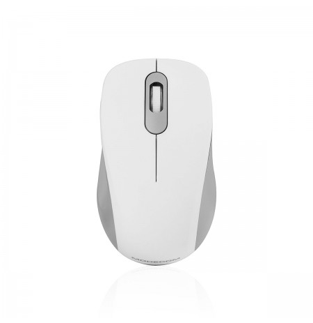 MODECOM MC-WM10S wireless white optical mouse | 1600 DPI