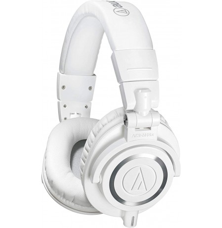 Audio Technica ATH-M50X wired headphones (White) 3.5mm / 4.4mm