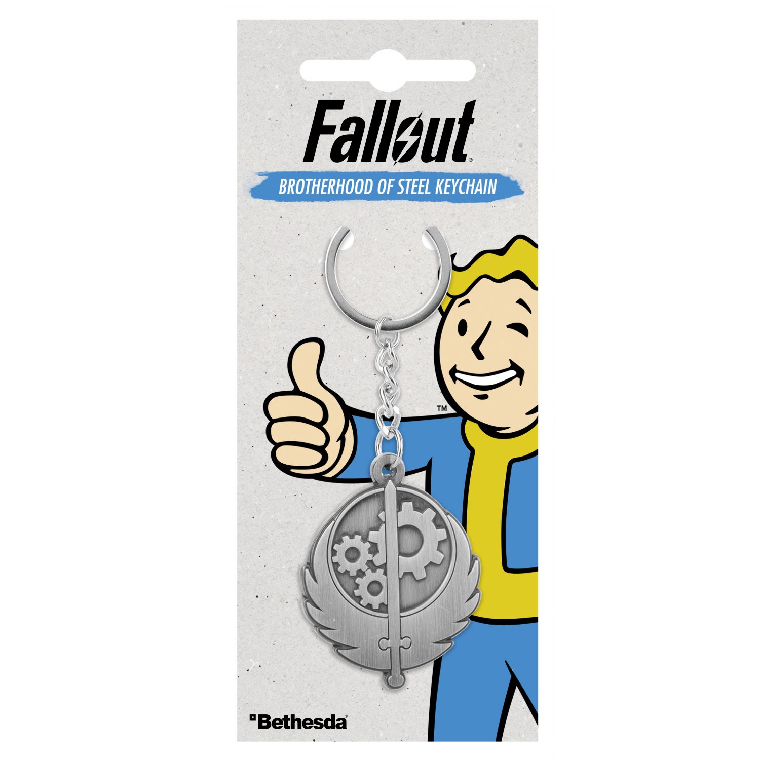 Fallout "Brotherhood of Steel" raktų pakabukas