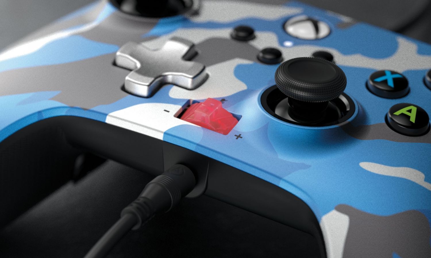 Powera Enhanced Wired Controller For Xbox Series X S Blue Camo