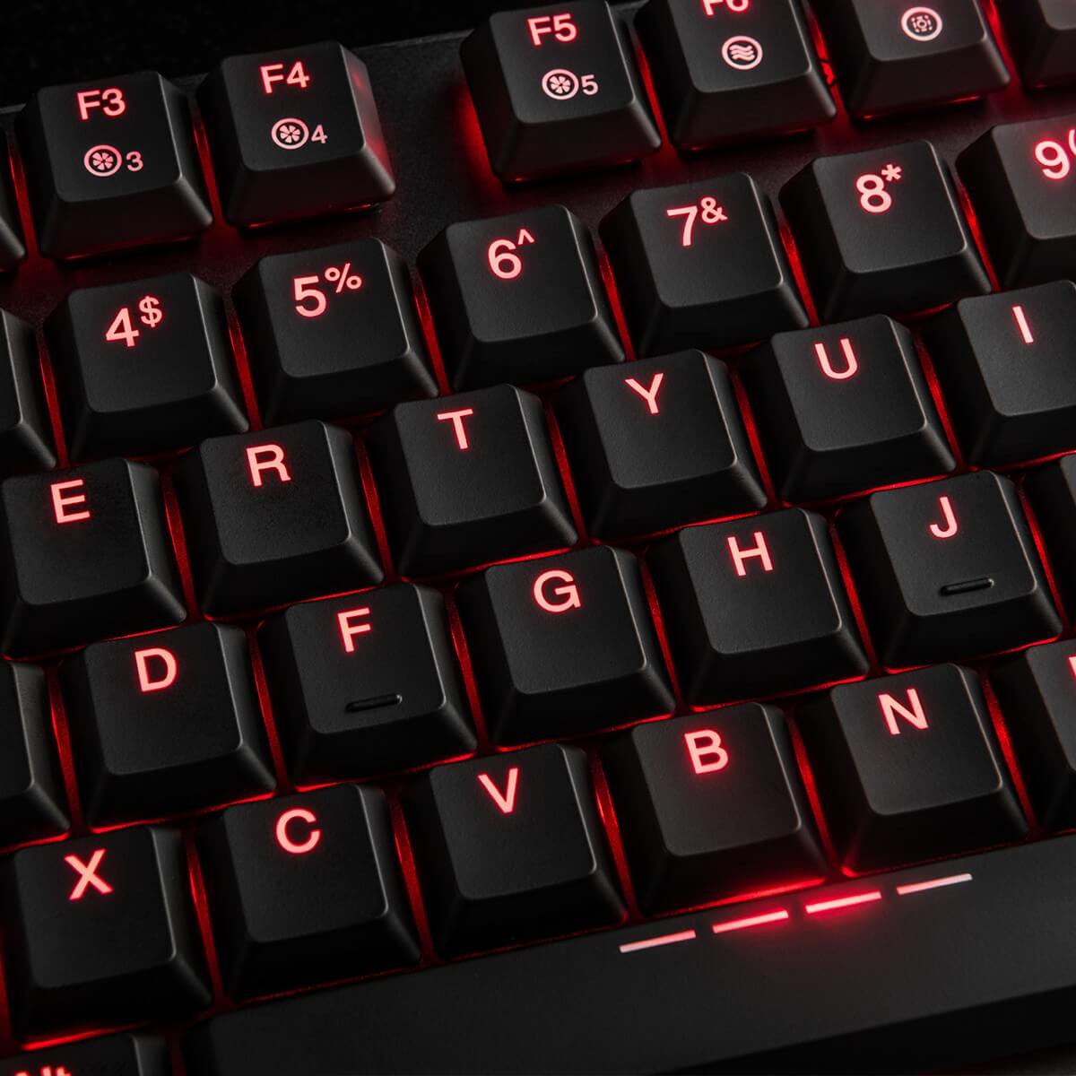 MODECOM VOLCANO BLADE žaidimų klaviatūra RED US