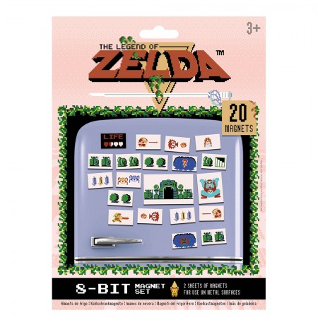 The Legend of Zelda (RETRO) magnetukų rinkinys 20vnt. 