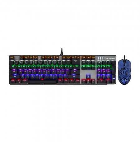 MOTOSPEED CK666 mechaninė klaviatūra su RGB (US, BLUE switch) + pelė