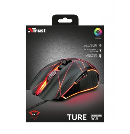 TRUST GXT 160 Ture RGB Gaming Mouse | 4000 DPI