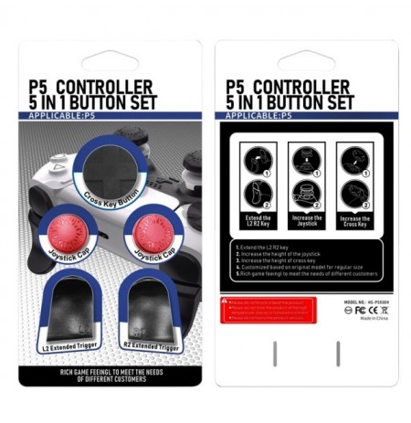 PlayStation 5 controller button set (Red) 