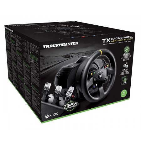 Thrustmaster Racing Wheel and Pedals TX Leather Edition for Xbox One, Xbox Series and PC
