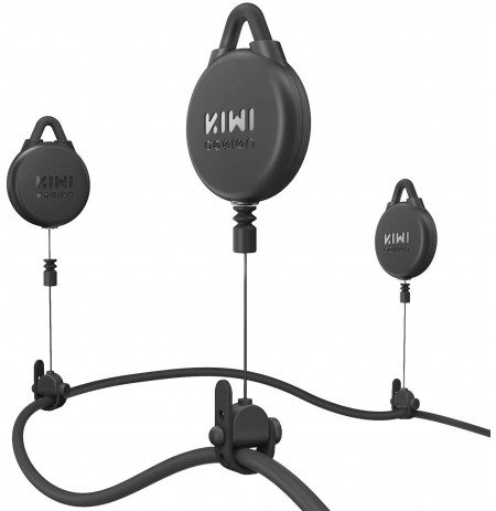 KIWI Design V2 Silent VR laidų pakabos (6vnt., juoda) 