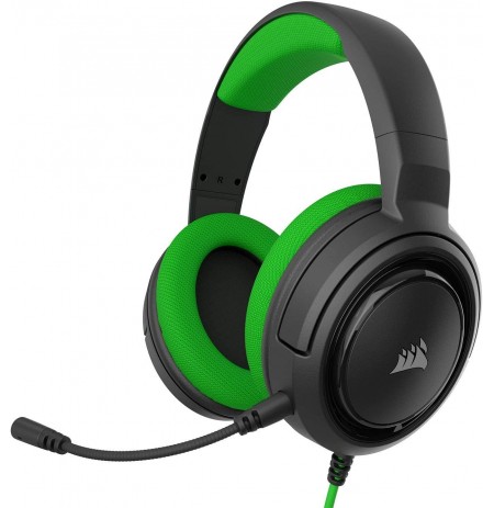 Corsair HS35 Stereo Gaming Headset Black/Green | 3.5mm