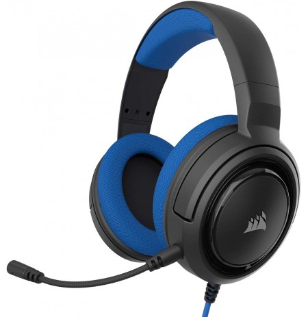 Corsair HS35 Stereo Gaming Headset Black/Blue | 3.5mm
