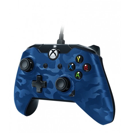 PDP wired joystick | Xbox One, series XIS, and Windows10 (Camo Blue)