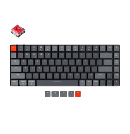 Keychron K3 Mechanical 75% Keyboard (Wireless, RGB, Hot-swap, US, Keychron Optical Red)