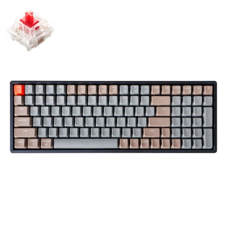 Keychron K4 Mechanical 96% Keyboard  (V2, wireless, RGB, Hot-swap, US, Gateron Red)