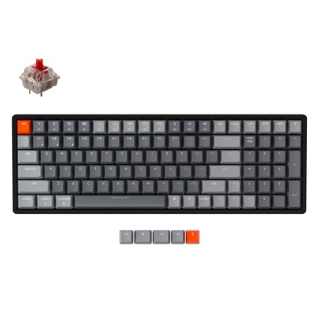 Keychron K4 mechaninė 96% klaviatūra (V2, bevielė, RGB, US, Gateron Red)