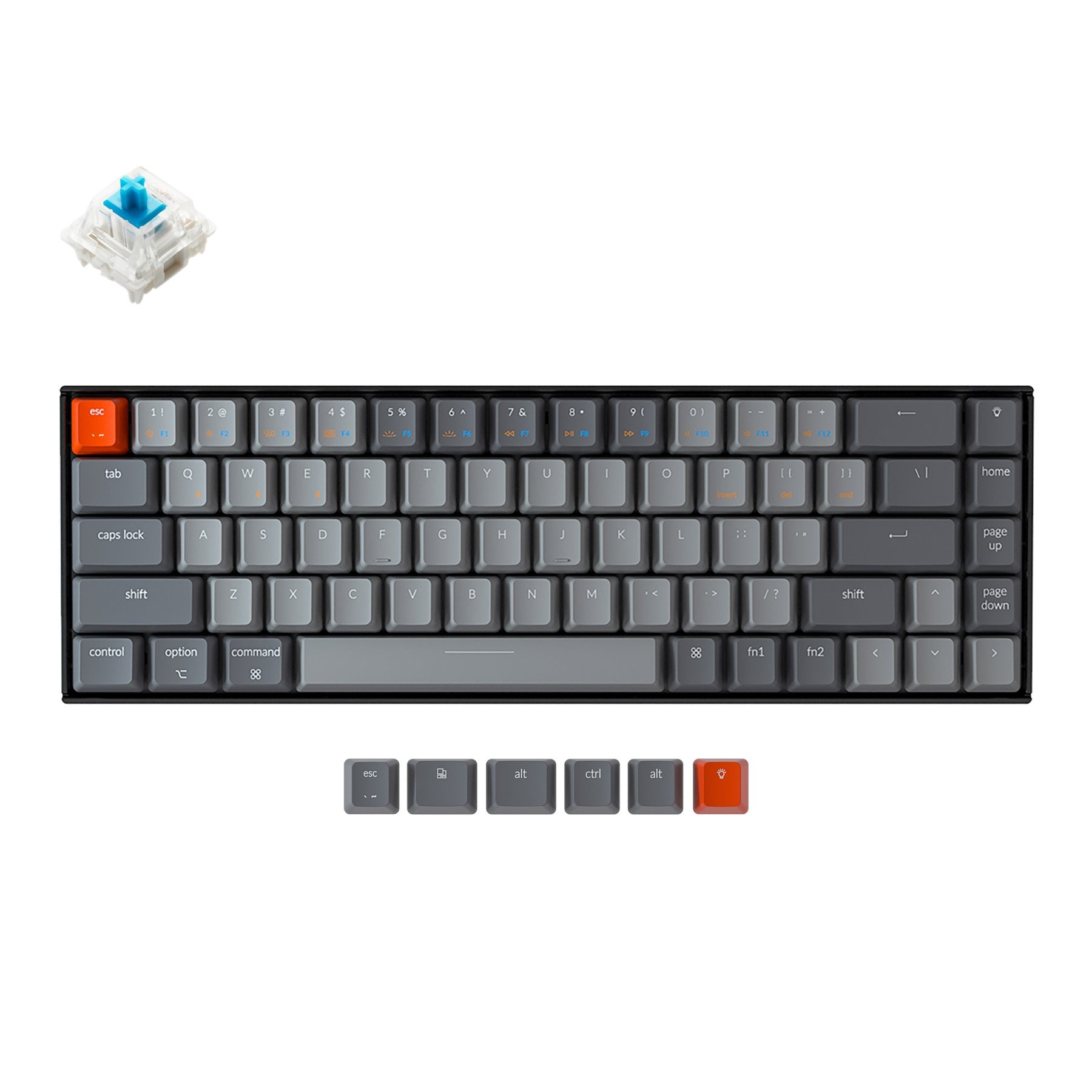 keychron k6 blue