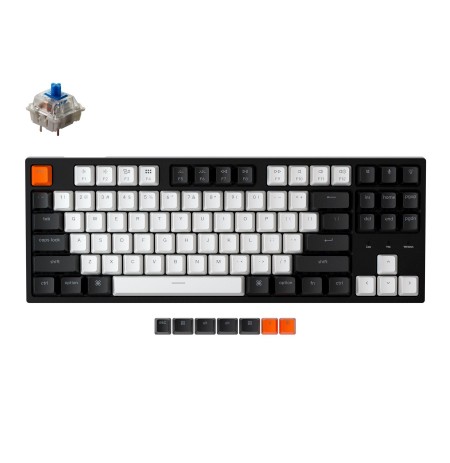 Keychron C1 mechaninė 80% klaviatūra (laidinė, RGB, Hot-swap, US, Gateron Blue)