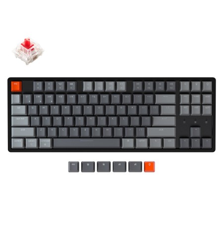 Keychron K8 Mechanical 80% Keyboard (wireless, RGB, Hot-swap, US, Gateron Red)