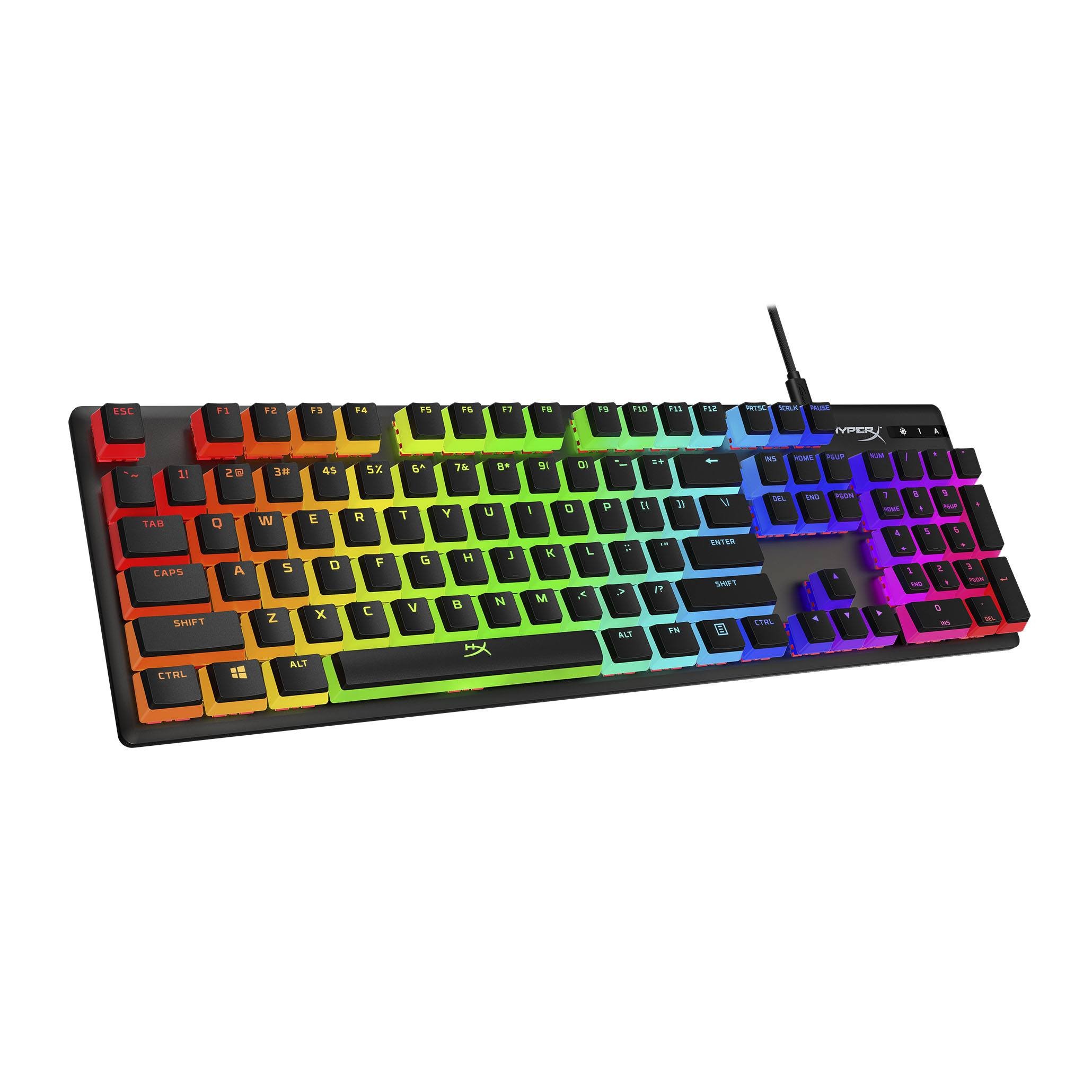 hyperx pudding keycaps full key set ru black