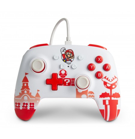 PowerA WIRED Mario Red/White CONTROLLER FOR NINTENDO SWITCH