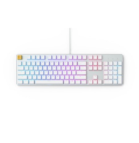 Glorious PC Gaming Race GMMK Full Size White Ice Edition Keyboard | Hot-swap, Gateron Brown, US