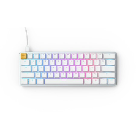 Glorious PC Gaming Race GMMK Compact White Ice Edition Keyboard with Interchangeable Switches | Gateron Brown US