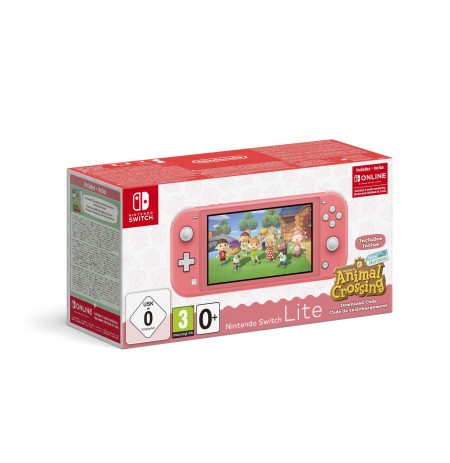 Nintendo Switch Lite | Coral + Animal Crossing: New Horizons