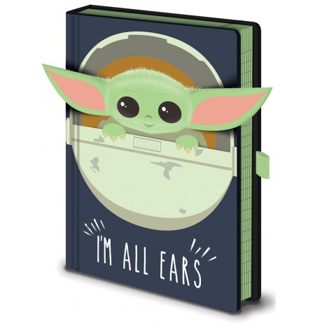 Star Wars: The Mandalorian (I'm All Ears Crib) Premium A5 Notebook