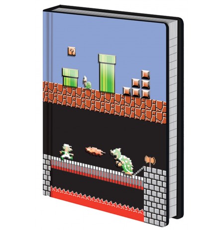 Super Mario Bros (Level Builder) Premium A5 Notebook