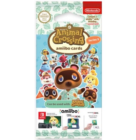 Animal Crossing Amiibo kortelės Serija 5 (3vnt)