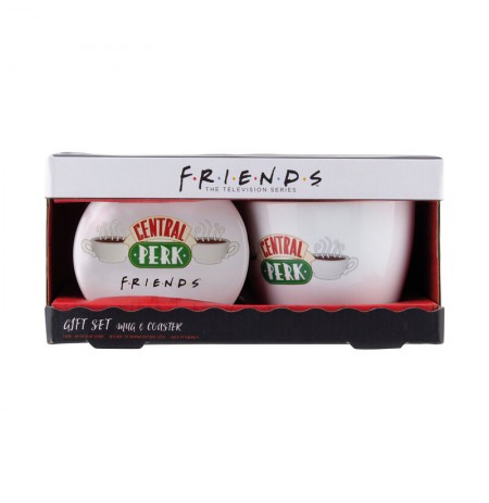 Friends Central Perk puodelio ir padėkliuko dovanų rinkinys