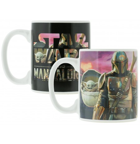 Star Wars The Mandalorian puodelis | Reaguojantis į karštį 300ml