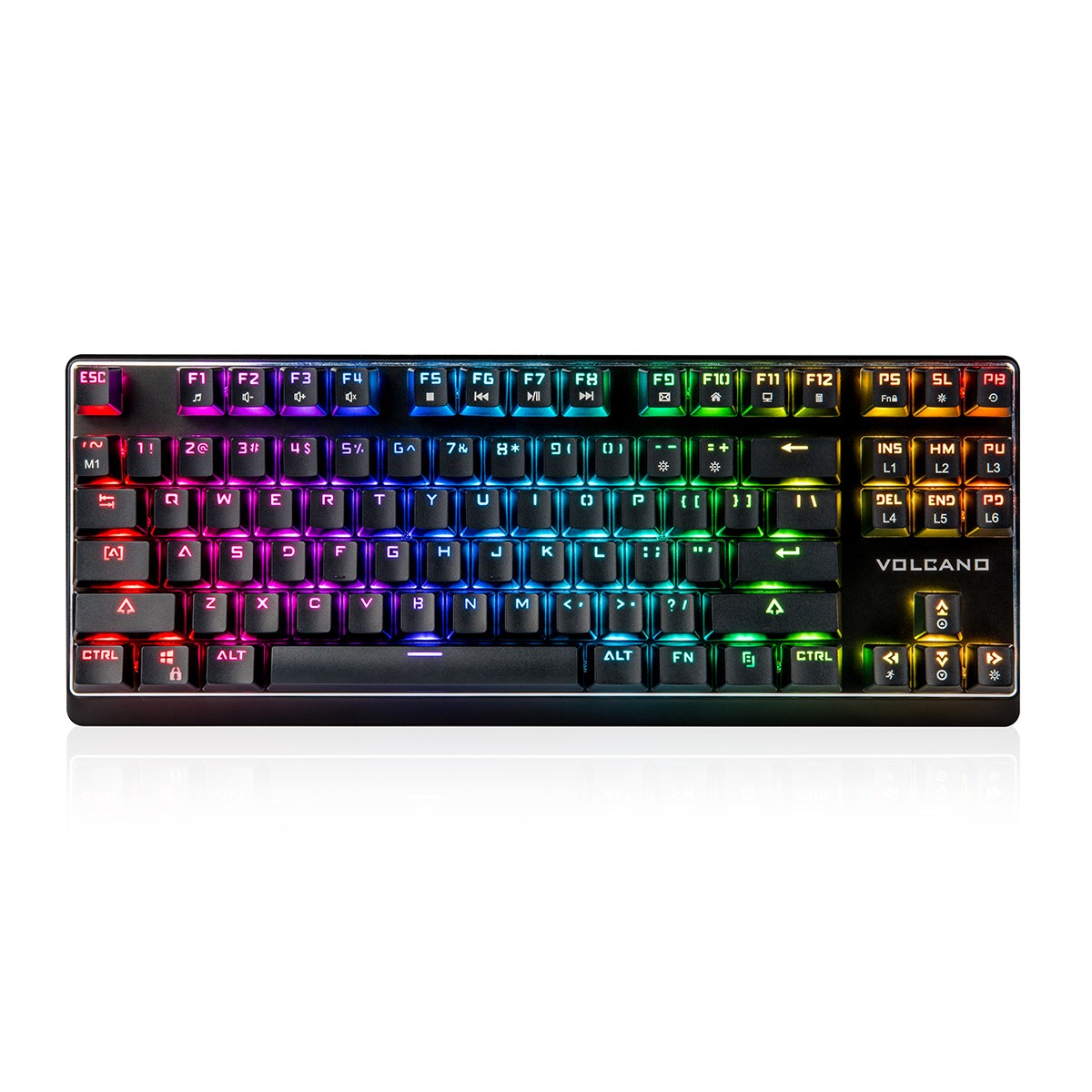 MODECOM VOLCANO LANPARTY RGB žaidimų klaviatūra BROWN US 