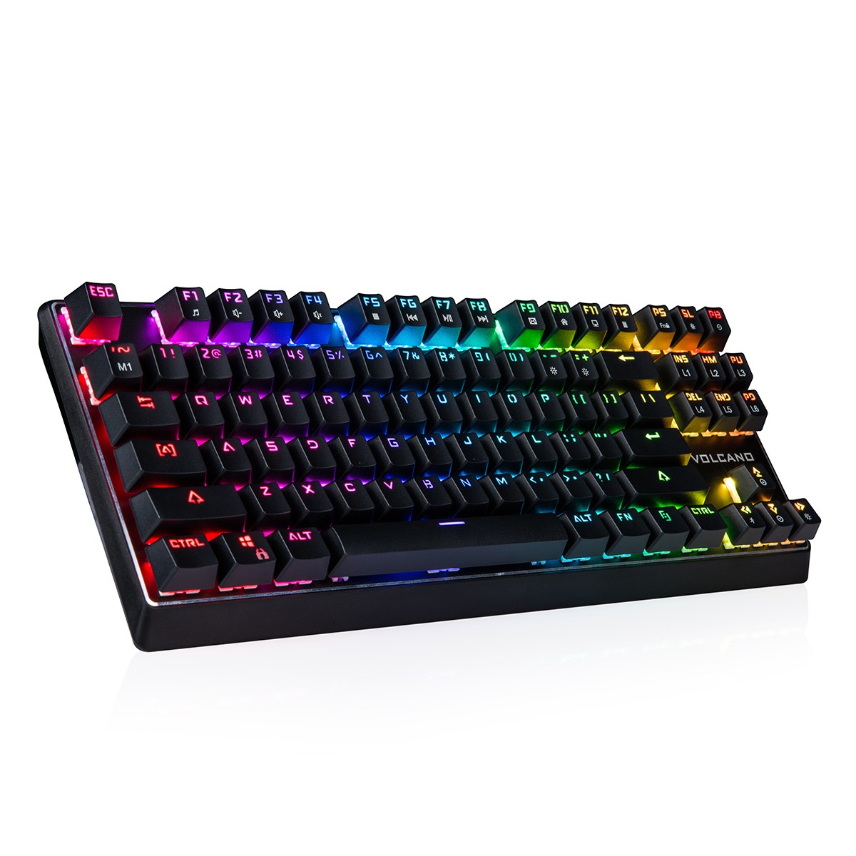 MODECOM VOLCANO LANPARTY RGB žaidimų klaviatūra BROWN US