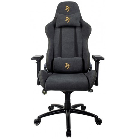 Arozzi VERONA SIGNATURE SOFT FABRIC juoda/auksinė ergonominė kėdė
