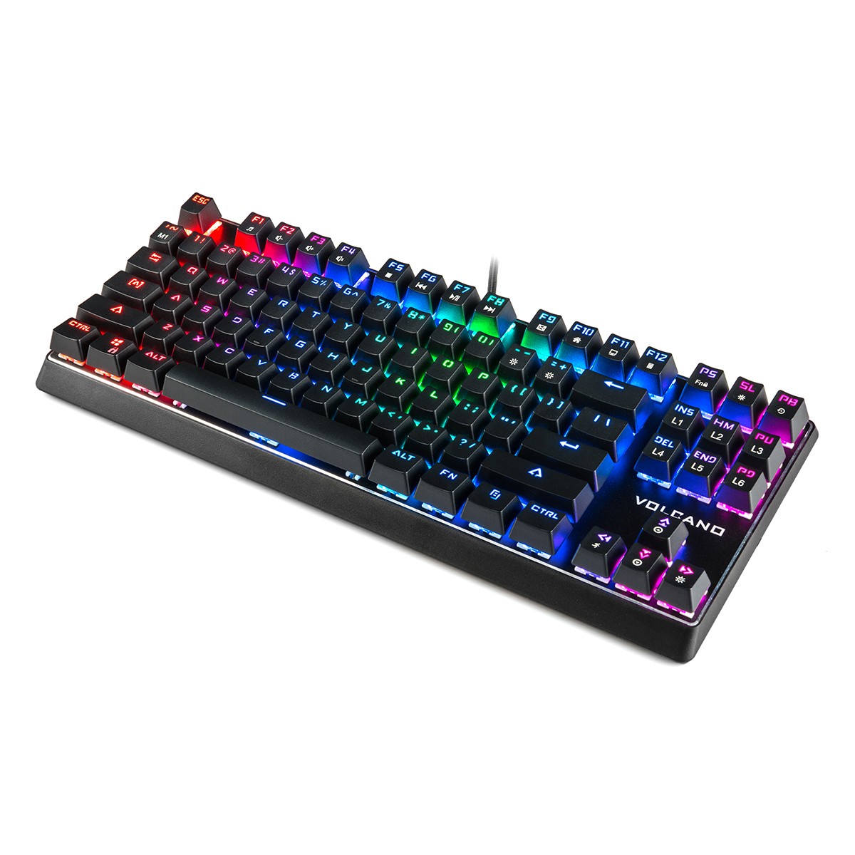MODECOM VOLCANO LANPARTY RGB žaidimų klaviatūra BLUE US
