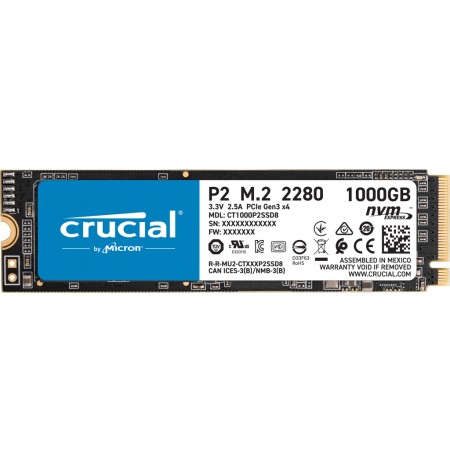 Crucial P2 NVMe M.2 SSD 1TB