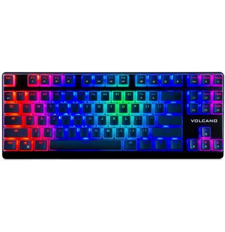 MODECOM VOLCANO LANPARTY RGB PUDDING EDITION BLACK žaidimų klaviatūra BLUE US
