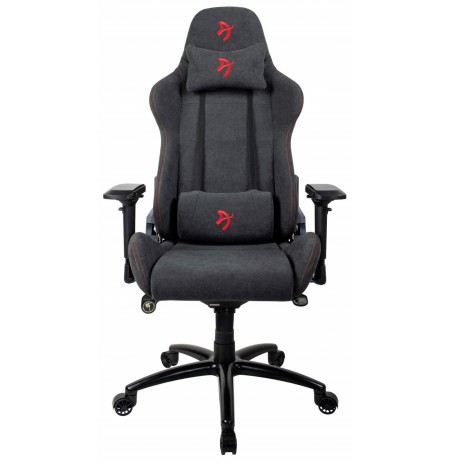 Arozzi VERONA SIGNATURE SOFT FABRIC juoda/raudona ergonominė kėdė
